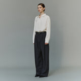 SIPT7211 Gentle Wide Jogger Slacks_Charcoal