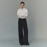 SIPT7211 Gentle Wide Jogger Slacks_Charcoal