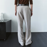 SIPT7213 Bootcut Pintuck Slacks_Ash beige