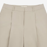 SIPT7213 Bootcut Pintuck Slacks_Ash beige