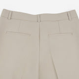 SIPT7213 Bootcut Pintuck Slacks_Ash beige