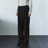 SIPT7213 Bootcut Pintuck Slacks_Black