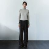 SIPT7213 Bootcut Pintuck Slacks_Black