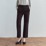 SIPT7217 Comfort Daily Pants_Deep brown