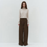 SIPT7220 Wide Adjustable-Tab Pants_Brown