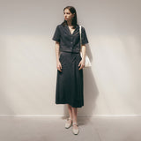 SIST9035 Nylon Half-Banding Skirt_Black
