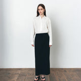 SIST9058 Formal Column Long Skirt_Black