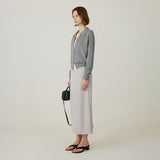 SIST9060 Comfort Daimaru Banding Long Skirt_Greige