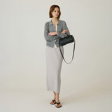 SIST9060 Comfort Daimaru Banding Long Skirt_Greige