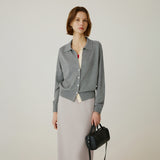 SIST9060 Comfort Daimaru Banding Long Skirt_Greige