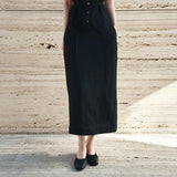 SIST9062 Breeze Wrinkle Skirt_Black