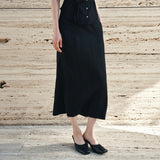 SIST9062 Breeze Wrinkle Skirt_Black