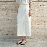 SIST9062 Breeze Wrinkle Skirt_Ivory