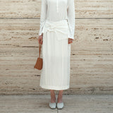 SIST9062 Breeze Wrinkle Skirt_Ivory