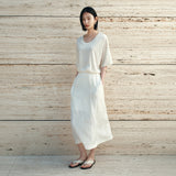SIST9062 Breeze Wrinkle Skirt_Ivory