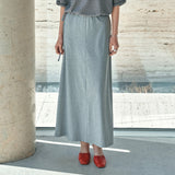 SIST9064 Flow Tension Banding Skirt_Melange Gray
