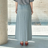 SIST9064 Flow Tension Banding Skirt_Melange Gray