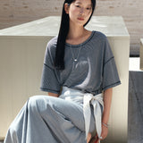 SIST9064 Flow Tension Banding Skirt_Melange Gray