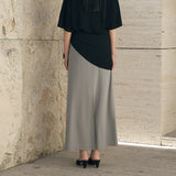 SIST9064 Flow Tension Banding Skirt_Mocha Gray