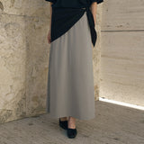 SIST9064 Flow Tension Banding Skirt_Mocha Gray