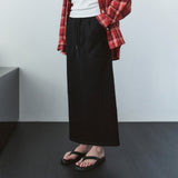 SIST9069 Fatigue Banding Sweat Skirt_Black