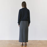 SIST9069 Fatigue Banding Sweat Skirt_Charcoal