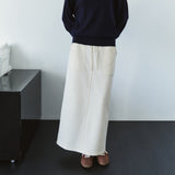 SIST9069 Fatigue Banding Sweat Skirt_Cream