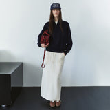 SIST9069 Fatigue Banding Sweat Skirt_Cream