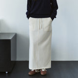 SIST9069 Fatigue Banding Sweat Skirt_Cream