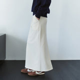 SIST9069 Fatigue Banding Sweat Skirt_Cream