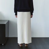 SIST9069 Fatigue Banding Sweat Skirt_Cream
