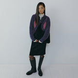 SIST9076 Faux Suede Midi Skirt_Black