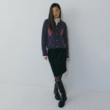 SIST9076 Faux Suede Midi Skirt_Black