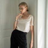 SITP5063 U-neck T-shirt_Cream