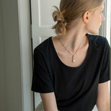 SITP5063 U-neck T-shirt_Black