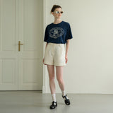 SITP5064 Basset Hound T-shirt_Navy