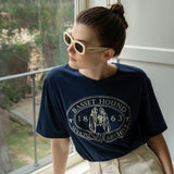 SITP5064 Basset Hound T-shirt_Navy