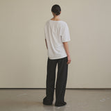 SITP5136 Loose Fit V-Neck Short Sleeve T-Shirt_White