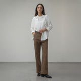 SITP5160 Loose Fit Wrinkle Silky Shirt_White