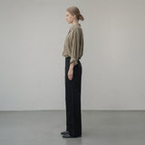 SITP5160 Loose Fit Wrinkle Silky Shirt_Khaki Brown