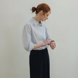 SITP5162 Loose Fit Formal ST Shirt_Multi Blue ST