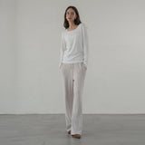 SITP5164 Round Neck Long Sleeve T-Shirt_Ivory
