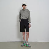 SITP5176 Loose Fit Classic Check Shirt_Black check