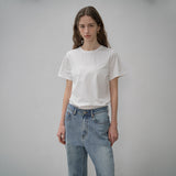 SITP5178 Regular Fit Fresh Short Sleeve T-Shirt_Ivory