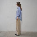 SITP5187 oversized multi ST shirt_Light blue