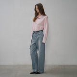 SITP5187 oversized multi ST shirt_Light pink