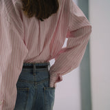 SITP5187 oversized multi ST shirt_Light pink
