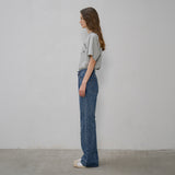 SITP5191 Archive Hound Printing Short Sleeve T-Shirt_Melange gray