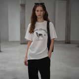 SITP5191 Archive Hound Printing Short Sleeve T-Shirt_Ivory
