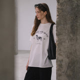 SITP5191 Archive Hound Printing Short Sleeve T-Shirt_Ivory